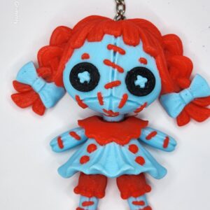 Creepy Girl keychain