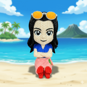 One Piece Nico Robin Knitted