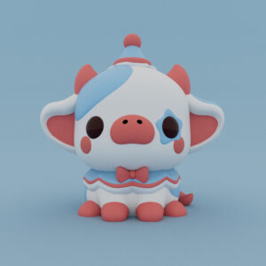 Cute Clown Cow