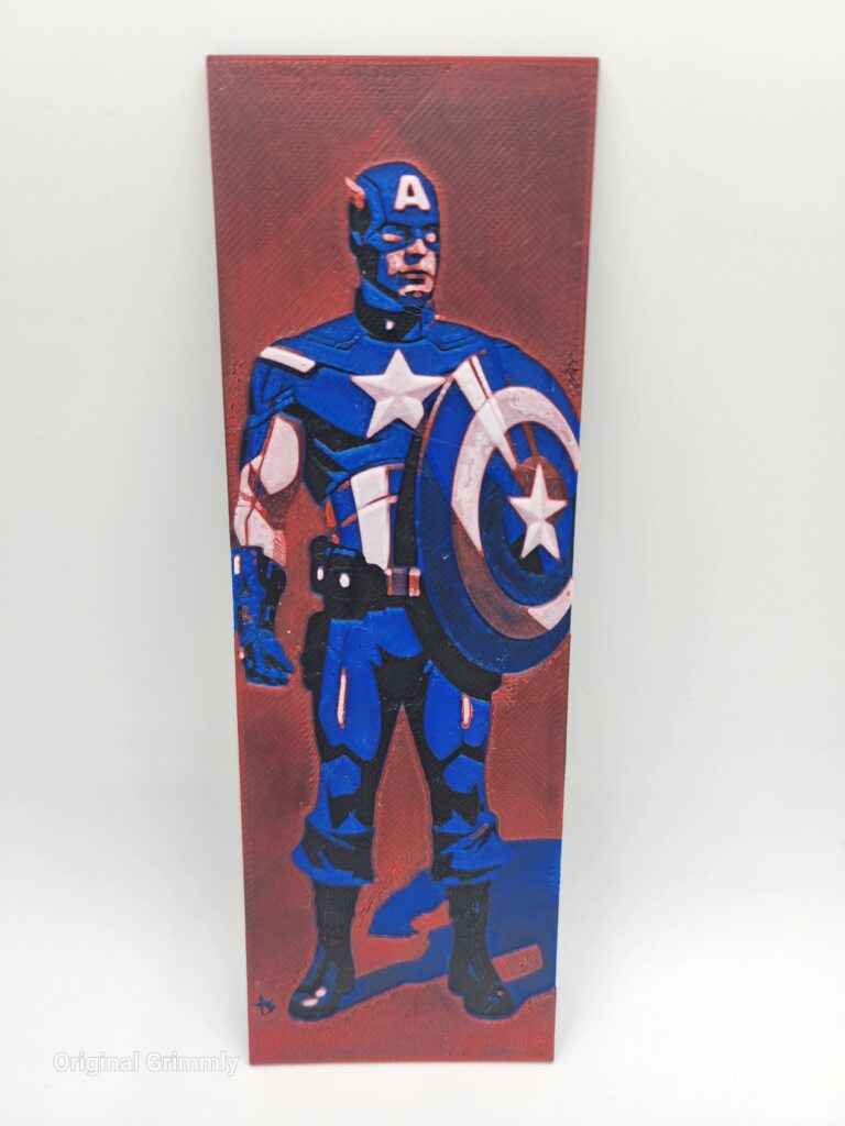 Captain America bookmark