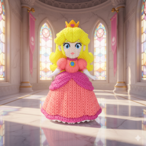 Princess Peach Knitted