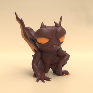 Lava Mephit game piece