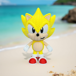 Sonic & Friends - Super Sonic Knitted